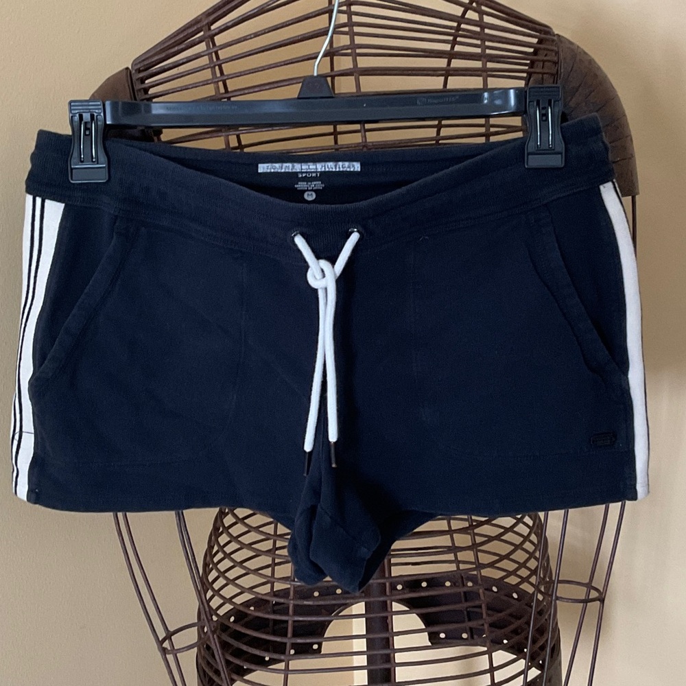 Tommy Hilfiger Sport - Women's Black Shorts w/White side Stripes